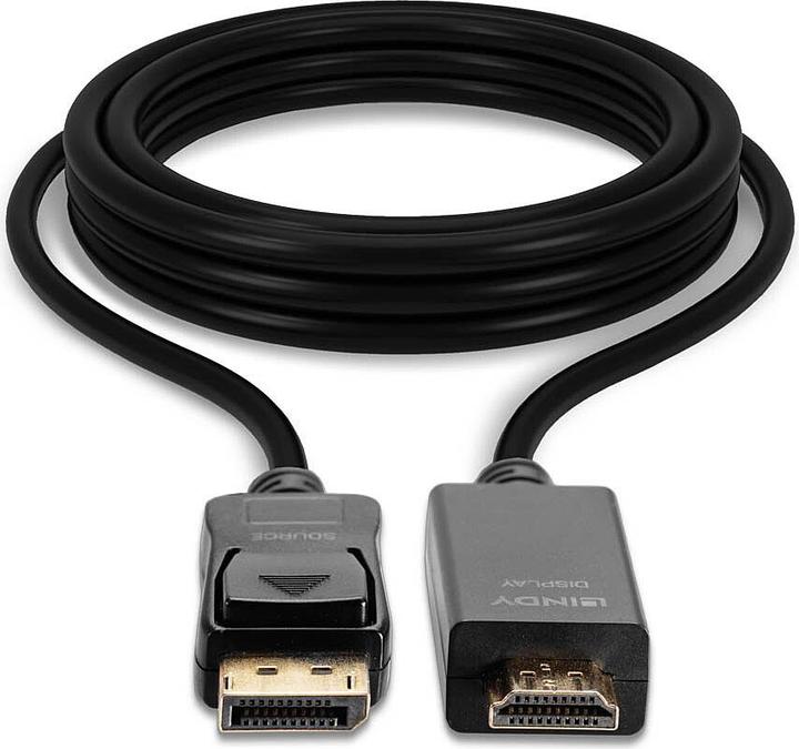 Actual product image Lindy DisplayPort — HDMI (Typ A) (2 m, HDMI, DisplayPort)
