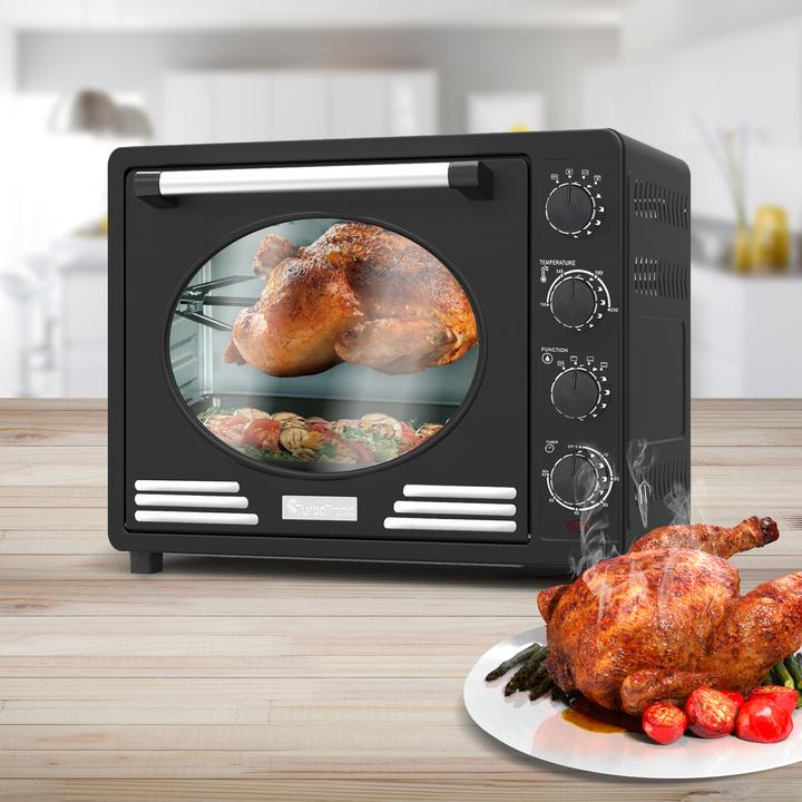 Image du produit TurboTronic By Z-Line EV35R Retro Elektrische Oven - 35 liter - Zwart