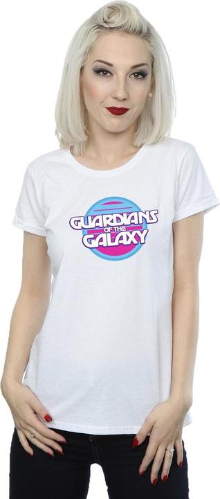Actual product image Womens/Ladies Guardians Of The Galaxy Circle Logo Cotton T-Shirt (M)