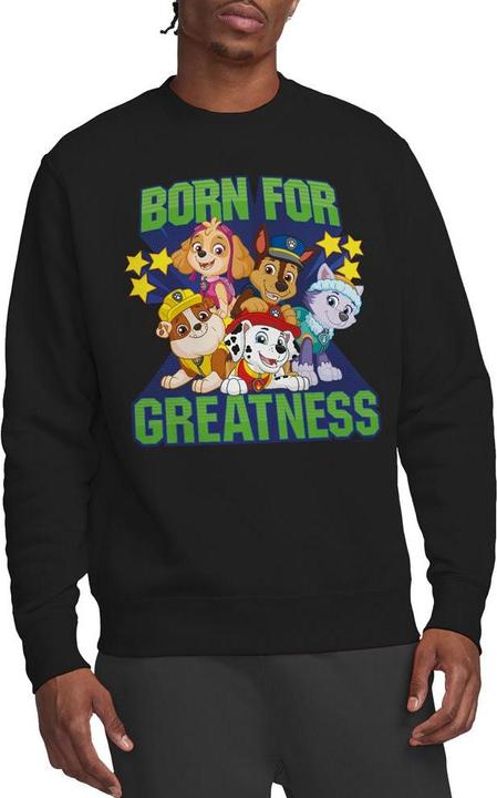 Actual product image Paw Patrol Unisex Adult Born For Greatness Sweatshirt (S)