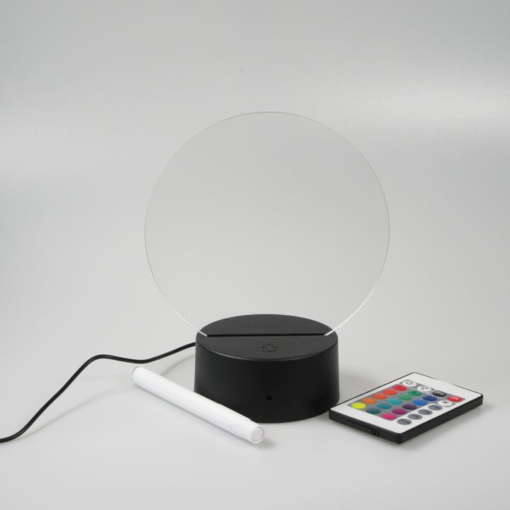 Produktbild PhoneLook Transparente Multicolor LED-Licht Nachrichten Tafel mit Fernbedienung