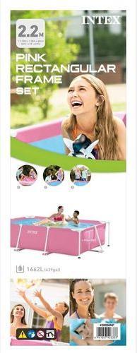 Produktbild Intex Rahmen Pool Rechteckig Rosa 220X150X60 Cm (220 x 150 x 60 cm)
