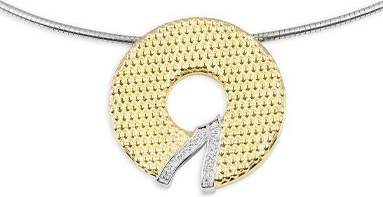Breuning ANHÄNGER - BRILL. 0,08 Ct. H/si (750/18 K Gold)