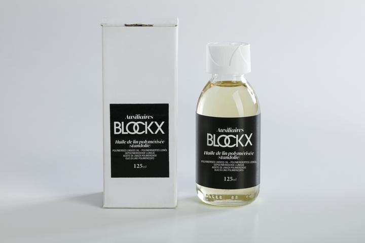 Actual product image BlockX Huile de lin polymérisée (standolie) 125 ml - Flacon en verre - (125 ml)
