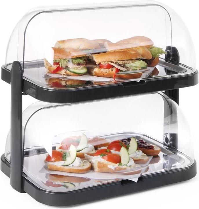 Produktbild Hendi Roll-Top-Kühldisplay doppelt. 440x320x(H)440 mm