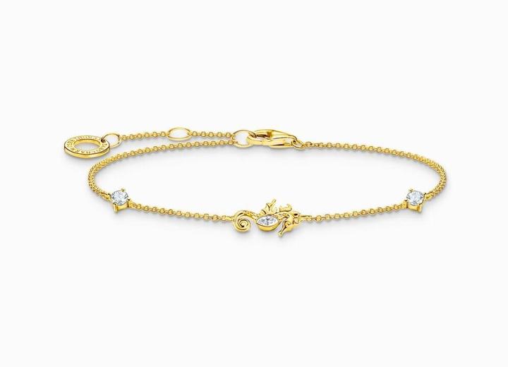 Produktbild Thomas Sabo Armband Seepferdchen Gold - A2061-051-14-L19V (19 cm, 925er Silber)