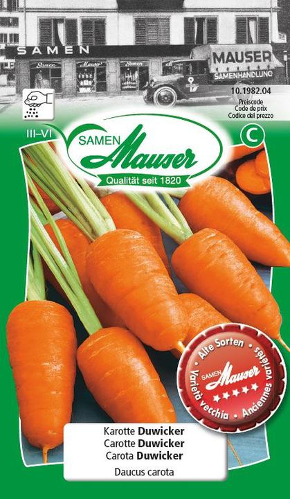 Immagine prodotto Samen Mauser Carota Duwicker (Semi di verdura)