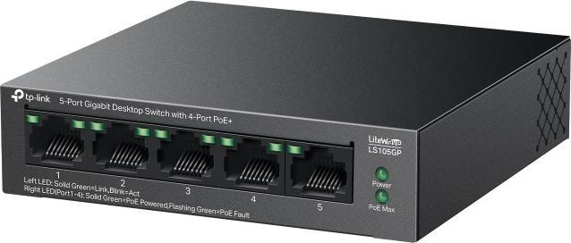 Immagine prodotto TP-Link LS105GP switch desktop 5xGb (4xGb POE+) (5 Porti)