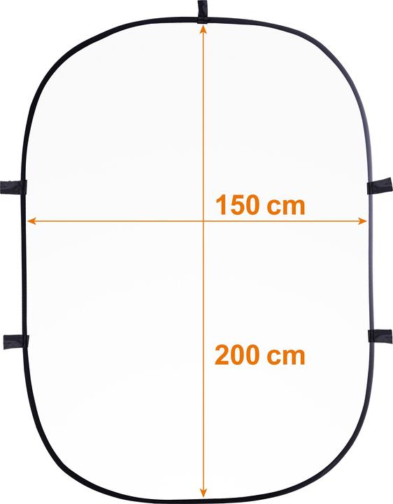 Actual product image Walimex 2in1 folding background (150 cm, 200 cm)