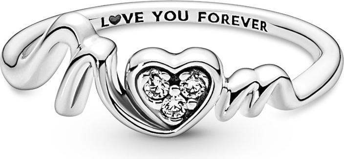 Image du produit Pandora Mum Pavé Coeur Bague (50, Argent 925)