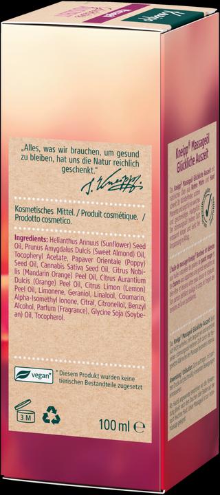 Produktbild Kneipp Massageöl Glückliche Auszeit (100 ml)