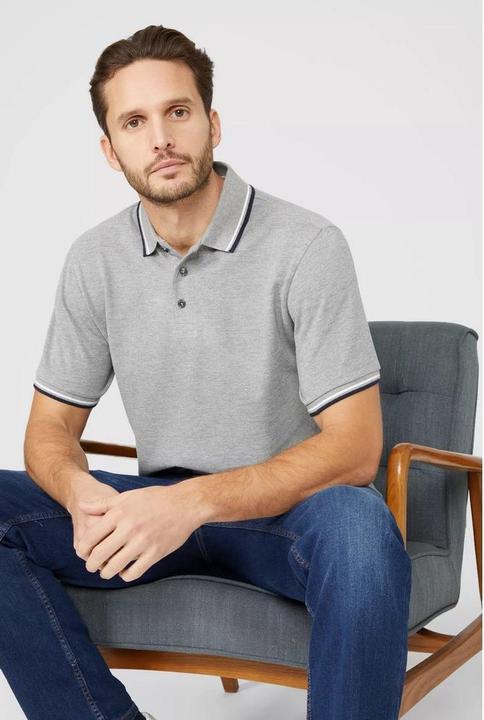 Actual product image Universal Textiles Pique Tipped Polo Shirt (L)