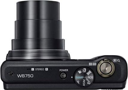 Image du produit Samsung WB750, 12.5MPixels, zoom WW 18x, 3D, Full-HD, noir