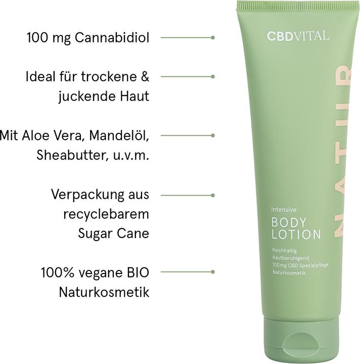 Image du produit CBD Vital Cosmétiques biologiques (Lotion pour le corps, 200 ml)