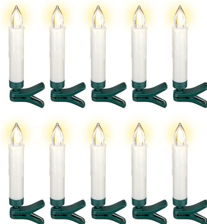 Immagine prodotto Goobay 10 kabellose LED-Weihnachtsbaumkerzen (10 x)