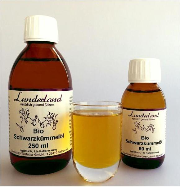 Immagine prodotto Lunderland Olio di cumino nero biologico (Cane, 250 ml)