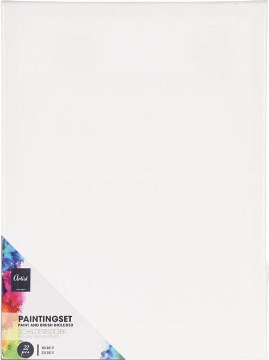 Produktbild Malset mit Leinwand, Farbe und Pinsel