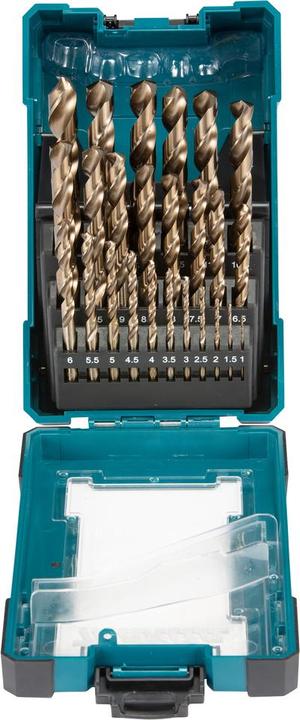 Produktbild Makita 25 dalių metalo grąžtų komplektas HSS-Co D-67577 (1-13mm)