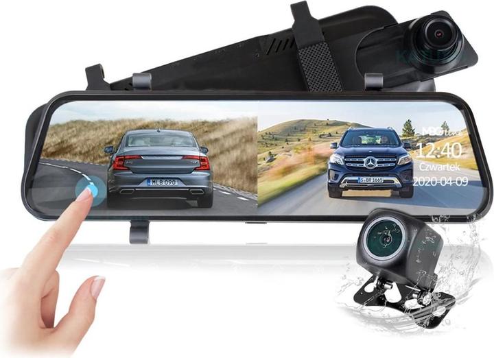 MBG Line Videorecorder Spiegel HS900 Pro Sony (Ingebouwde microfoon, Ingebouwd display, Bluetooth, WiFi, QHD)