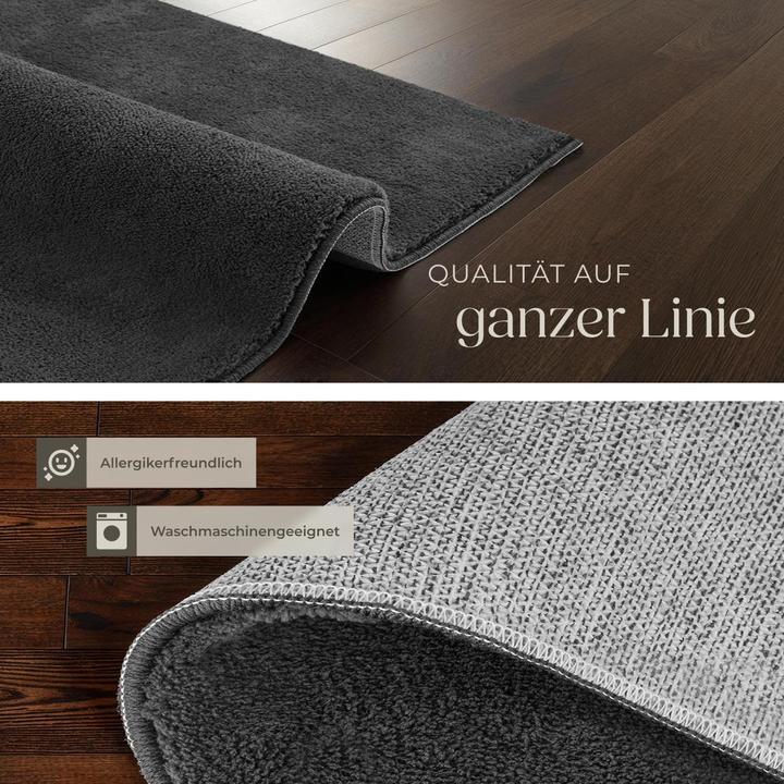 Produktbild tectake Kurzflorteppich Soft Zone (60 x 110 cm)