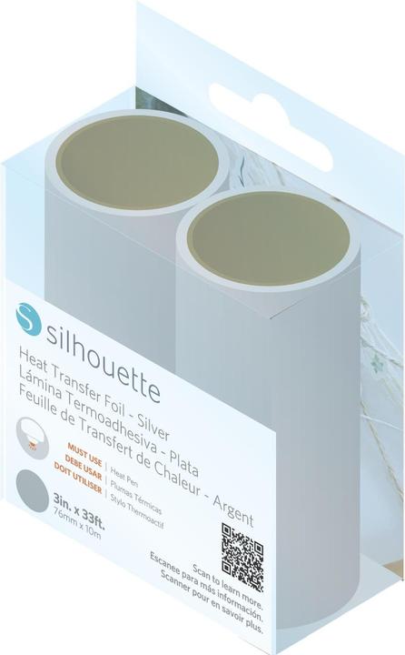 Produktbild Silhouette Folie Heissprägen Curio 2 7.6 cm x 10 m, 2 Stück, Silber