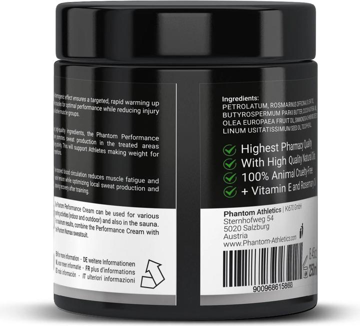 Produktbild Phantom Athletics Performance Creme 250ml,Performance Creme 250ml (1 x, 250 ml)
