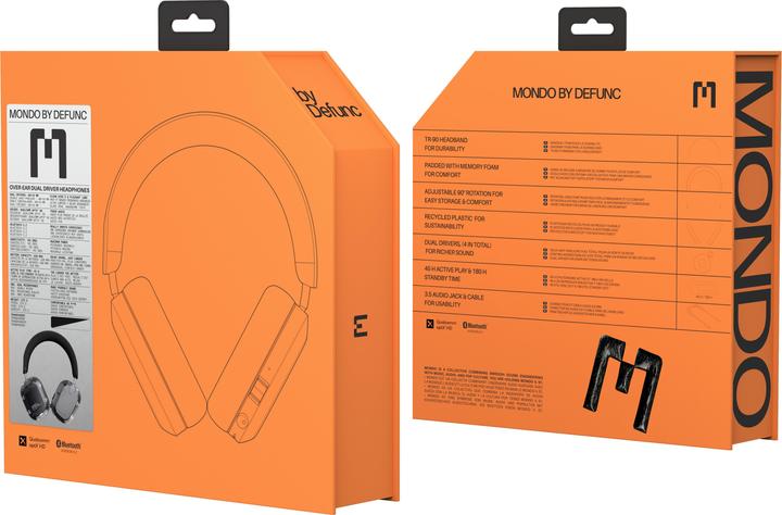 Actual product image Defunc Mondo Clear headphones (ANC, 45 h, Wireless)