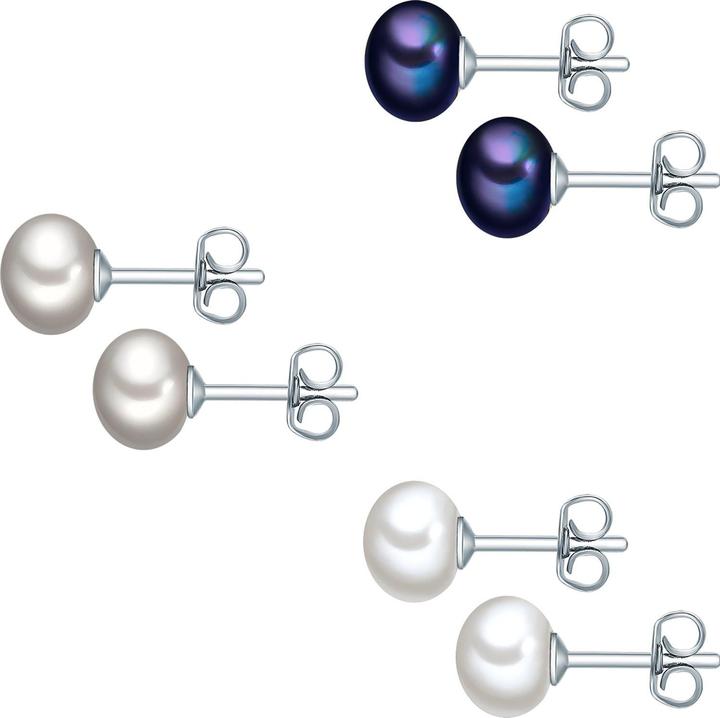 Produktbild Valero Pearls Damen Sterling Silber Süsswasser-Zuchtperlen silber - 15066 (Sterling Silber)