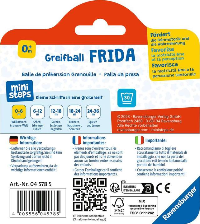 Immagine prodotto Ravensburger ministeps: Palla da presa Frida