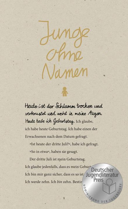 Actual product image Junge ohne Namen (German, Steve Tasane, 2019)