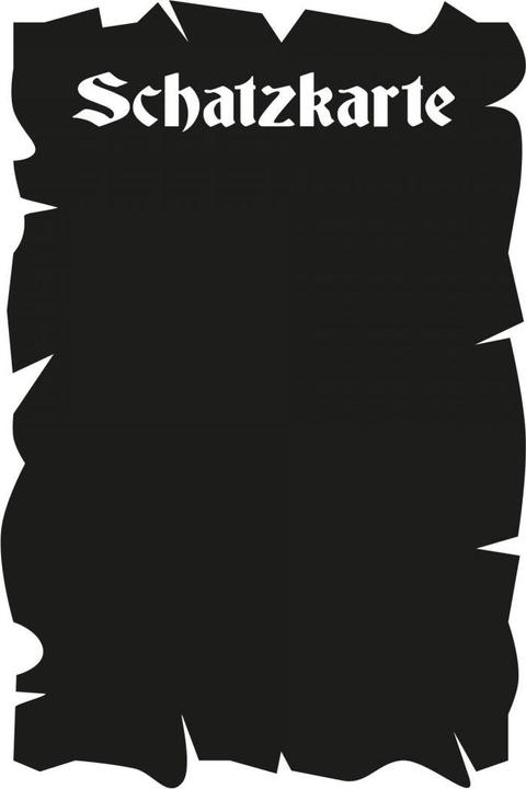 Image du produit Trenddeko Carte au trésor en feuille de tableau noir (70 x 105 cm)