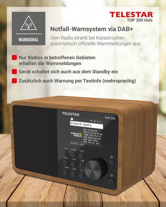 Immagine prodotto Telestar TOP 200 (Web radio, DAB, FM, Bluetooth, WiFi)
