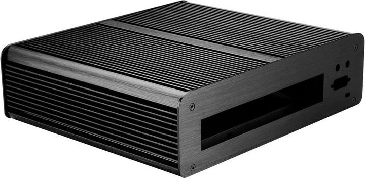 Actual product image Akasa Euler T Plus Thin Mini-ITX case - black (Mini-ATX, Mini-ITX, ATX)