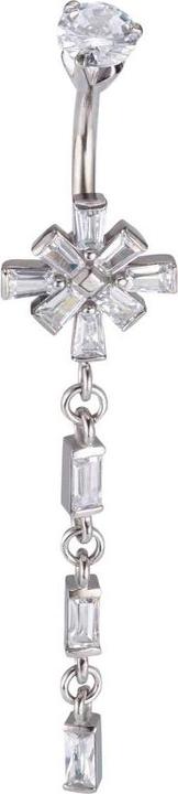 Image du produit Bijouteria Piercing nombril (Cristallin, Acier chirurgical 316L)