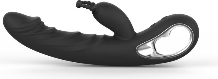 Actual product image Erolab Cheeky Bunny G-Spot and Clitoral Massager Black (ZYCP01b)