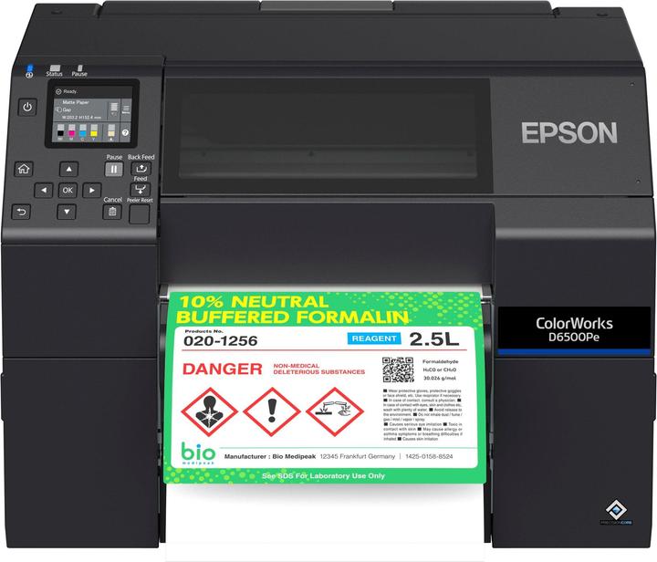 Actual product image Epson COLORWORKS CW-D6500PE LABEL INK (1200 dpi)