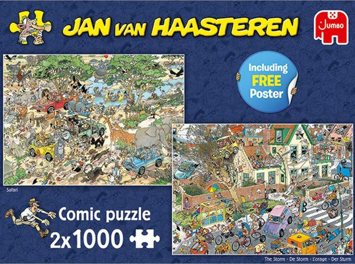 Produktbild Jumbo Jan van Haasteren-2 in 1 Safari & Sturm (2000 Teile)