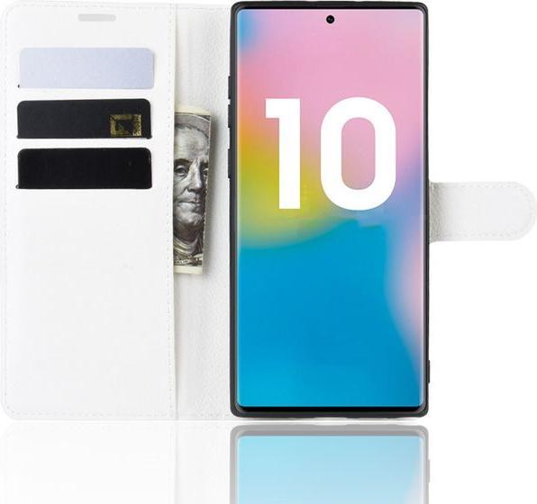 Productafbeelding MU Classic Litchi Leren Boekomslag Serie (Samsung Galaxy Note 10+ 5G, Samsung Galaxy Note 10+)