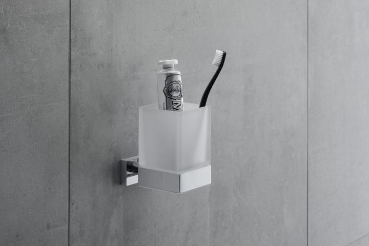 Actual product image Duravit Glass holder KARREE glass matt chrome