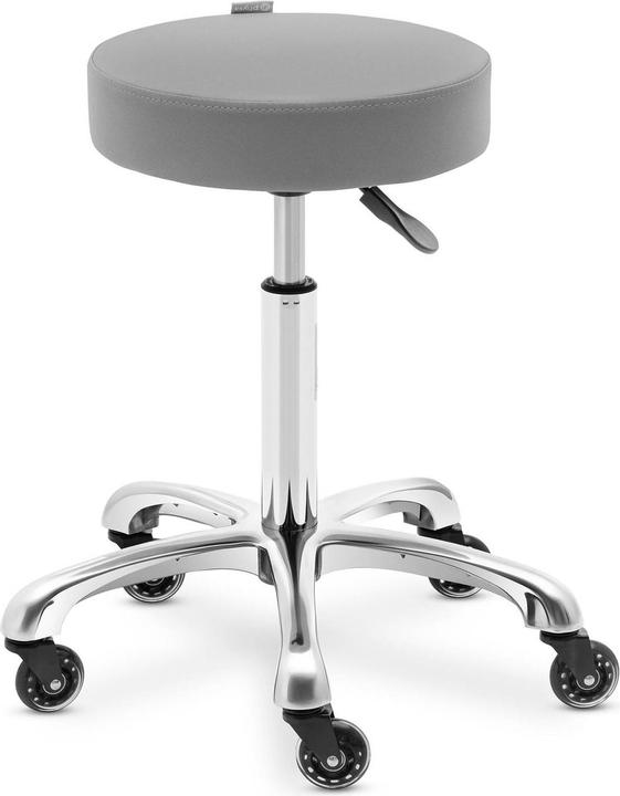 Produktbild Physa Rollhocker höhenverstellbar WORCESTER DARK GRAY Kosmetikhocker 150 kg