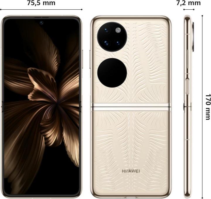 Immagine prodotto Huawei P50 Pocket (bianco) (256 GB, Bianco, 6.90", Doppia SIM, 40 Mpx, 4G)