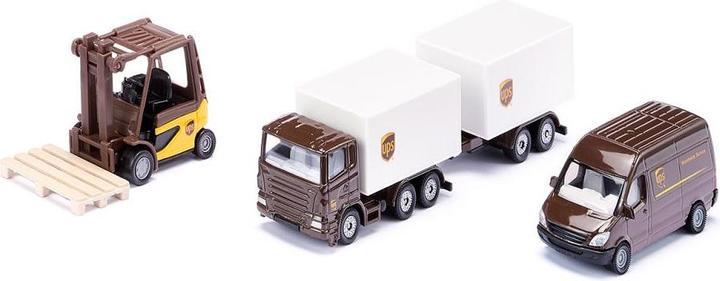 Actual product image Siku UPS Logistics Set Super, 3 vehicles, approx. 1:87, from 3+