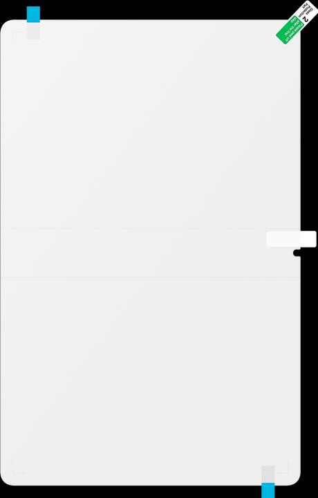 Actual product image Samsung Display glass EF-UX800CTEGWW (1 Piece, Galaxy Tab S8+)