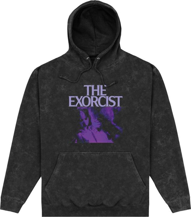 Actual product image The Exorcist Unisex Adult Acid Wash Hoodie (L)