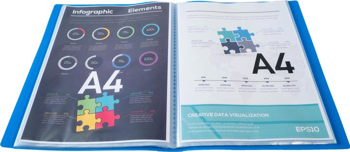 Actual product image Exacompta Display book PP pockets blue (A4, 1 x)