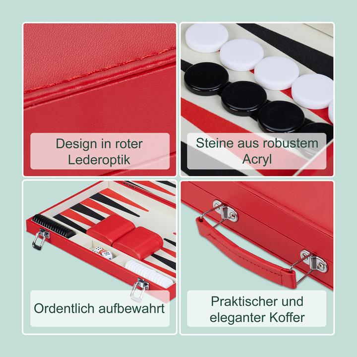Actual product image Relaxdays Backgammon set