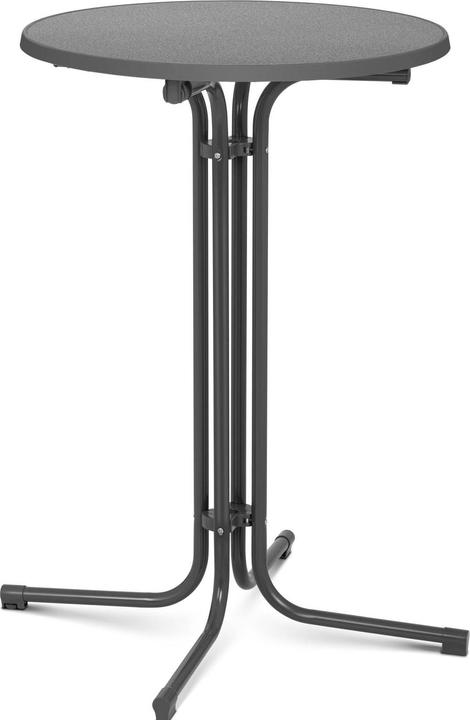 Royal Catering High Top Bar Table - Ø 70 cm - folding - grey (78 x 70 cm)