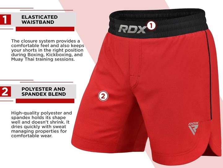 Produktbild Rdx SHORTS MMA T15 ROUGE-S (S)