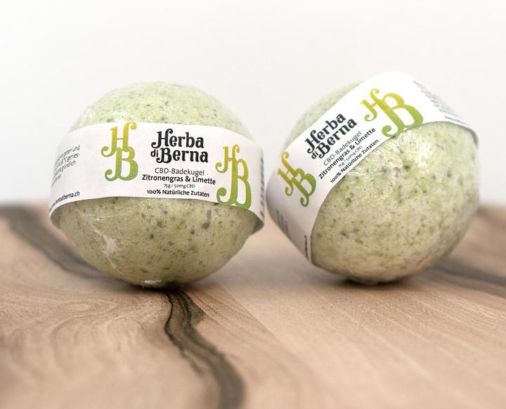 Image du produit Herba di Berna Boule de bain citronnelle & citron vert (Bombe de bain)