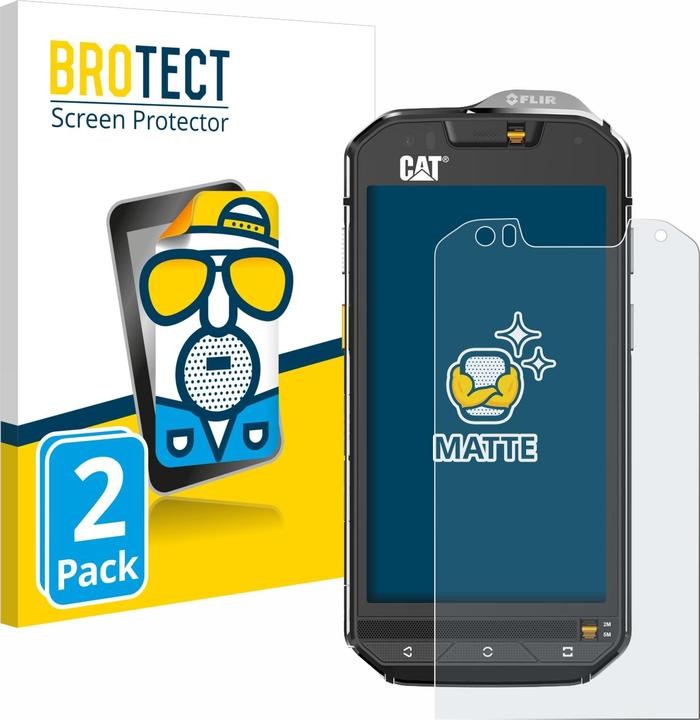 Actual product image BROTECT Anti-glare film Screen protector Matt screen protector film (2 Piece, CAT S60)